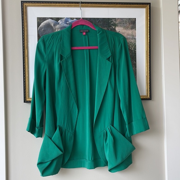 💕x2HP💕Vince Camuto Green blazer jacket - Picture 4 of 14